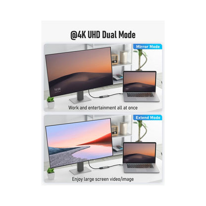 ADAPTADOR VIDEO LEMORELE USB-C a HDMI 4K ADAPTADOR CABLE HDTV LAPTOP A PANTALLA