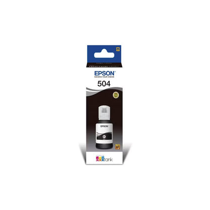 Botella Tinta Epson T504 negra Original Tinta Epson black 504 L4150 L4160 L4260 L6171 L6270 L6191 L14150 T504420-AL