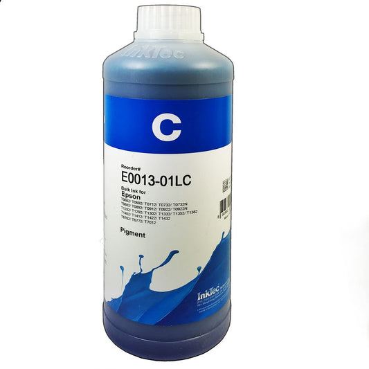 TINTA PIGMENTADA INKTEC DE 1L CYAN PARA IMPRESORAS ECOTANK WORKFOCE STYLUS EXPRESION (E0013-01LC)