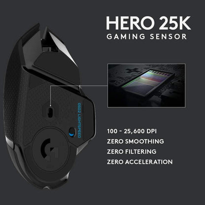 MOUSE GAMER LOGITECH G502 HERO 25k INALAMBRICO RGB LIGTHSPEED