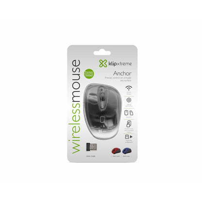 MOUSE INALAMBRICO Klip Xtreme KMW-356RD ANCHOR WIRELESS ROJO