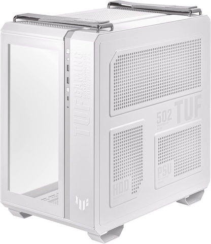 CASE TUF GAMING GT502 BLANCO ATX USB 3 FILTRA POLVO SIN FUENTE