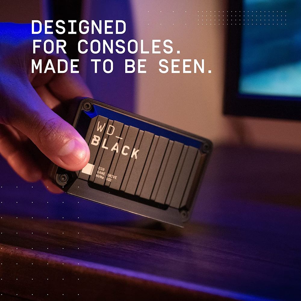 DISCO PORTABLE SSD WESTERN DIGITAL GAMING WD_BLACK D30 1TB PS5 PS4 XBOX PC USB-C