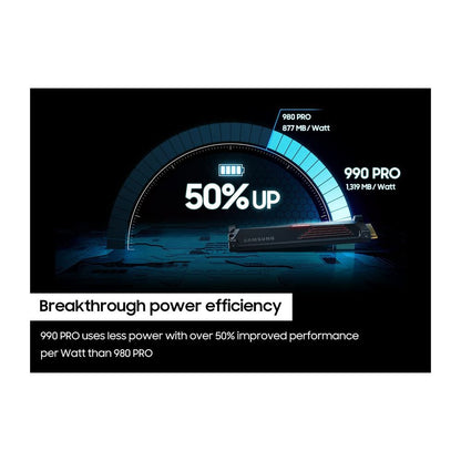 DISCO SSD GAMER M.2 SAMSUNG 990 PRO 2TB + DISIPADOR 4.0 7450mbs