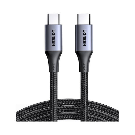Cable UGREEN USB-C a USB-C carga rápida nylon 240W 2m US535 USB C a USB C