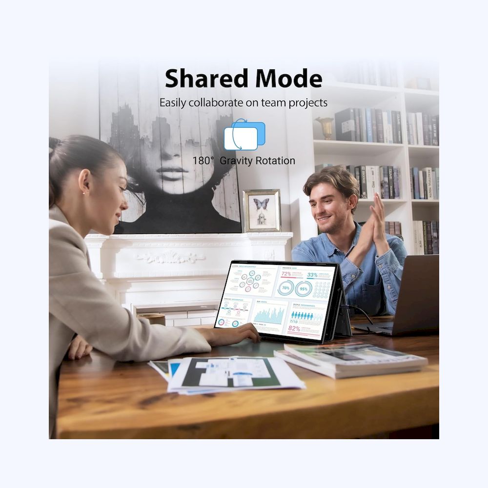 MONITOR PORTATIL DUAL INNOVIEW 15.6' FULL HD IPS 60HZ 3MS EXTENSOR 3 MODOS WINDOWS MAC