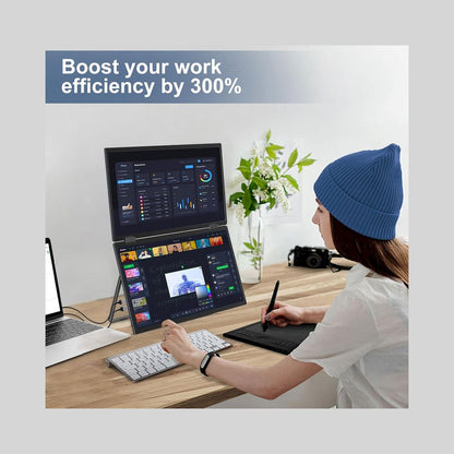 MONITOR PORTATIL DUAL INNOVIEW 15.6' FULL HD IPS 60HZ 3MS EXTENSOR 3 MODOS WINDOWS MAC