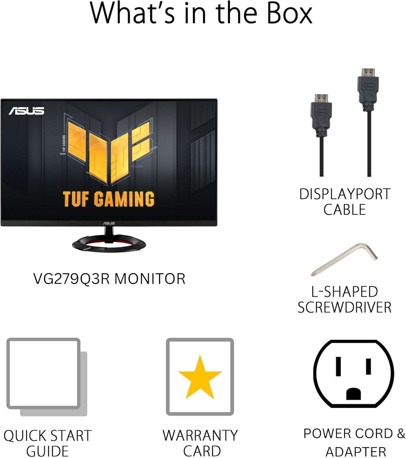 MONITOR ASUS TUF Q3 VG279Q3R 27' FULL HD IPS 1MS 180HZ HDMI DP AUDIO PARLANTES