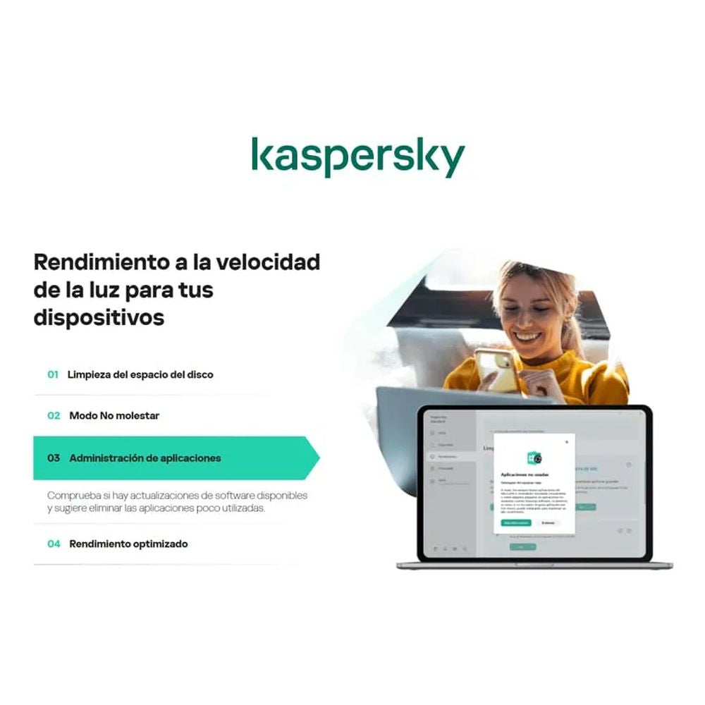 ANTIVIRUS KASPERSKY STANDART SEGURIDAD RENDIMIENTO PRIVACIDAD