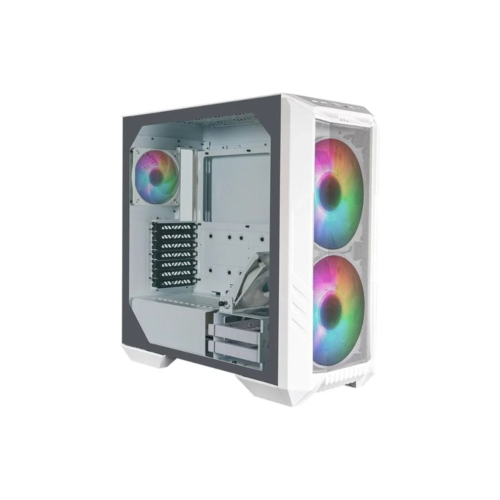 Case Cooler Master HAF 500 H500 GLASS ARGB WHITE BLANCO TAPA VIDRIO SIN FUENTE CASE MID TOWER ATX E-ATX