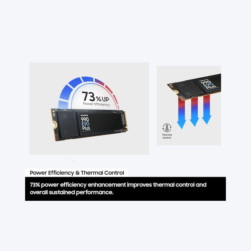 DISCO SSD NVME GAMING Samsung 990 EVO PLUS 2tb 7250mbs PCIe 4.0 x4 / PCIe 5x2