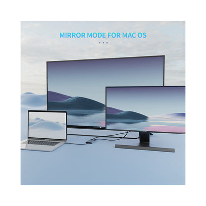 Adaptador USB C a DISPLAYPORT dual USB C A 2 DISPLAYPORT PC MAC IPAD