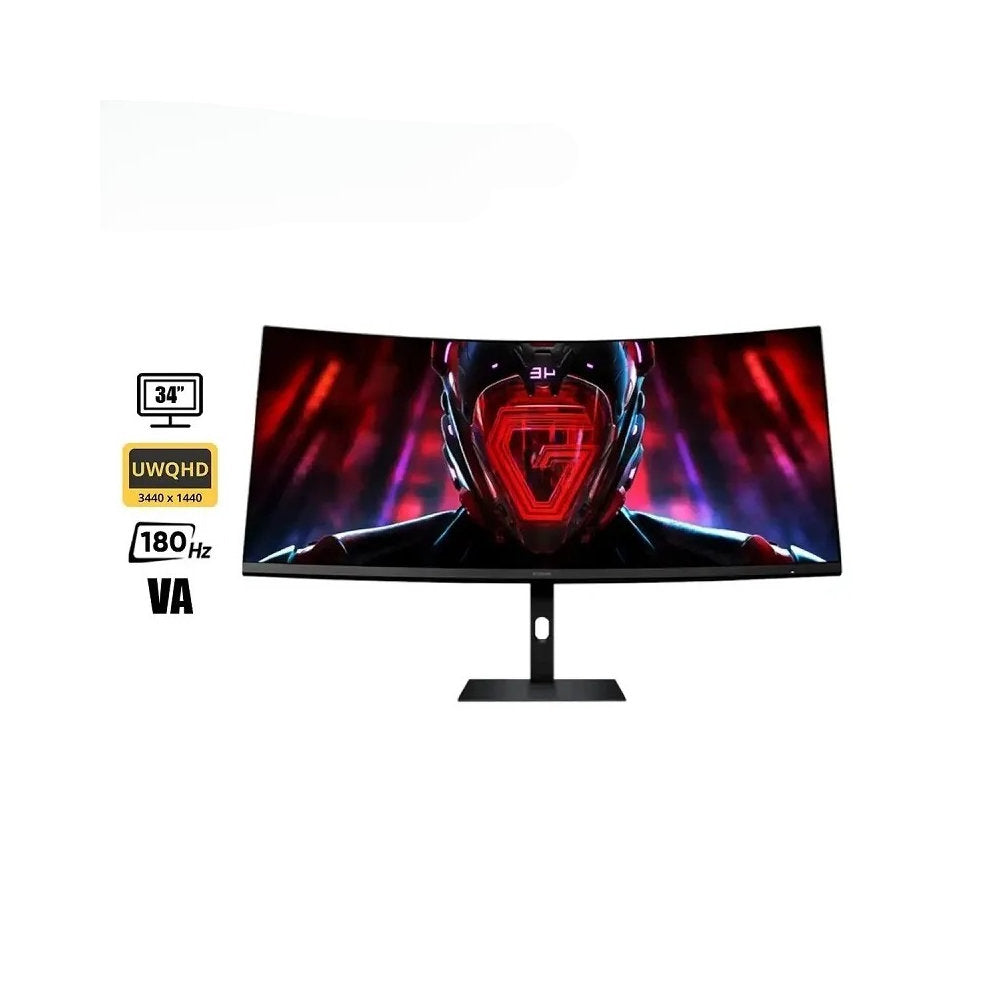 Monitor Xiaomi G34WQi 34 WQHD 180Hz 1ms Curvo ULTRAWIDE 1500R FreeSync Premium DisplayPort HDMI