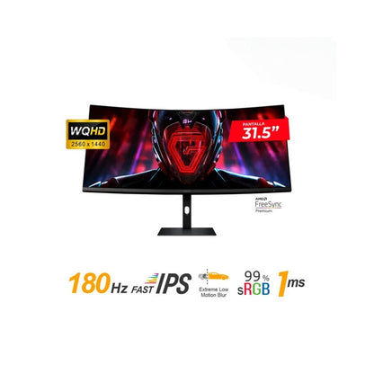 Monitor Xiaomi G34WQi 34 WQHD 180Hz 1ms Curvo ULTRAWIDE 1500R FreeSync Premium DisplayPort HDMI