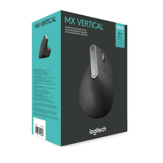 MOUSE LOGITECH MX VERTICAL ADVANCE ERGONOMICO WIRELESS/BT BLACK