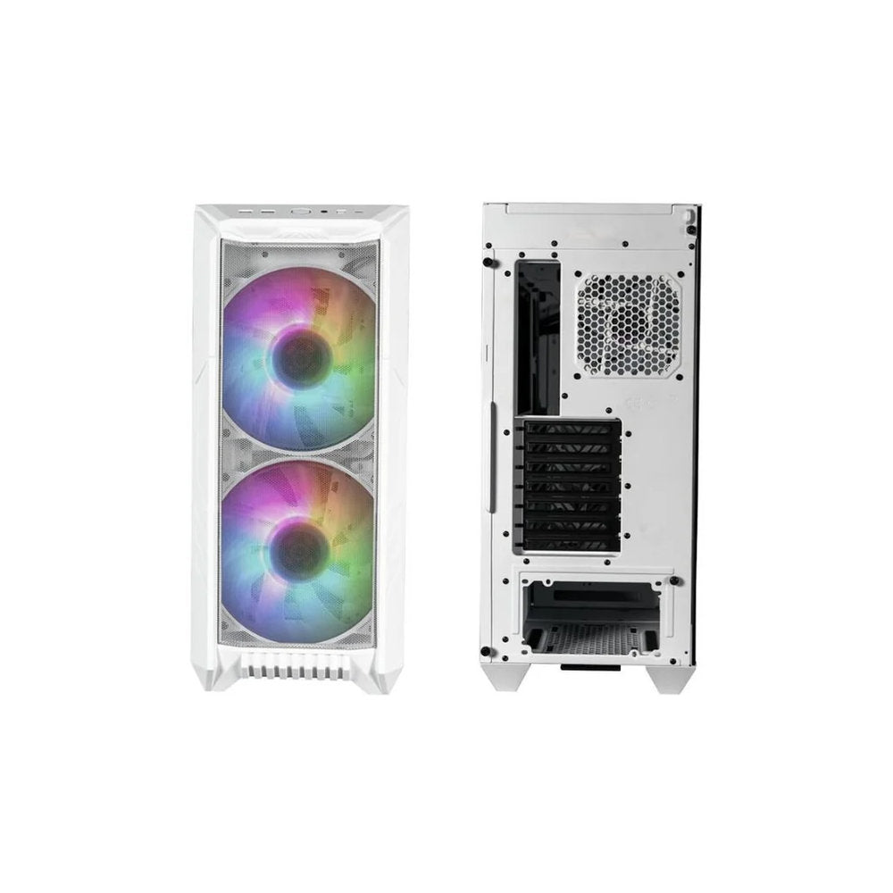 Case Cooler Master HAF 500 H500 GLASS ARGB WHITE BLANCO TAPA VIDRIO SIN FUENTE CASE MID TOWER ATX E-ATX