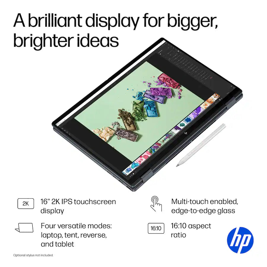 Laptop HP Omnibook X Flip 2 en 1 16" 2k Core Ultra 7 16GB 1TB SSD NGAI 47 NPU AI BOOST READY Laptop X360 Laptop tactil Laptop HP 16-as0023dx TOUCH