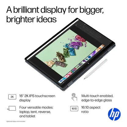 Laptop HP Omnibook X Flip 2 en 1 16" 2k Core Ultra 7 16GB 1TB SSD NGAI 47 NPU AI BOOST READY Laptop X360 Laptop tactil Laptop HP 16-as0023dx TOUCH