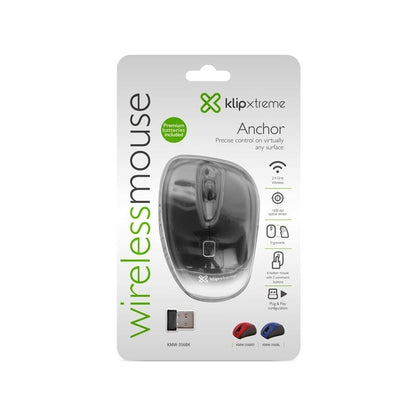 MOUSE INALAMBRICO Klip Xtreme ANCHOR NEGRO WIRELESS