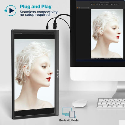 MONITOR PORTÁTIL KYY K3 15.6" IPS Full HD 1080p USB C HDMI INCLUYE FUNDA SMART
