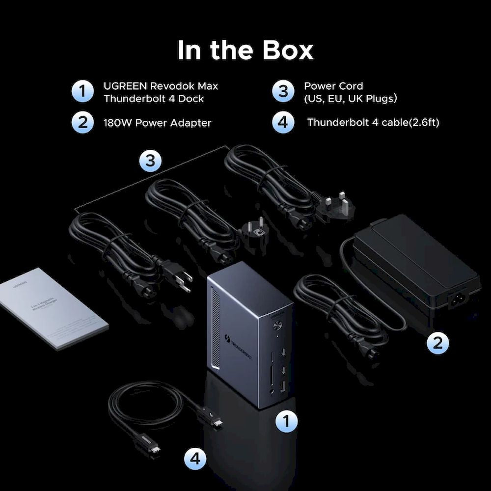 DOCKING MULTIPUERTO 13 EN 1 UGREEN 75237F DOCKING STATION DP RJ45 USB USB-C AUDIO