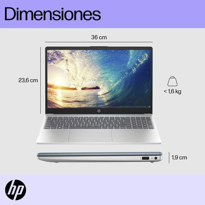 LAPTOP HP 15-FD0253LA CORE 5 1334U 8GB 512GB SSD 15.6' FULL HD IPS WINDOWS 11 COLOR AZUL