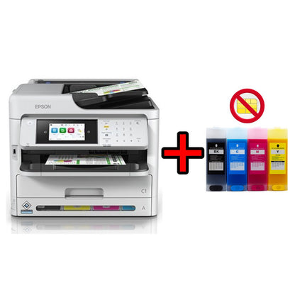 Impresora Epson WorkForce WF-C5810 MULTIFUNCIONAL EPSON C5810 + CARTUCHOS RECARGABLES A4 ADF DUPLEX