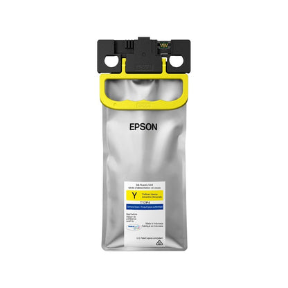 Bolsa de tinta AMARILLA EPSON DURABRITE Ultra T12P ORIGINAL AMARILLO T12P4 CARTUCHO TINTA AMARILLA T12P400 EPSON EM-C800 EP-C800