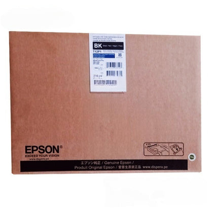 Bolsa de tinta NEGRA EPSON DURABRITE Ultra T12P NEGRO ORIGINAL T12P1 CARTUCHO TINTA T12P100 EPSON EM-C800 EP-C800