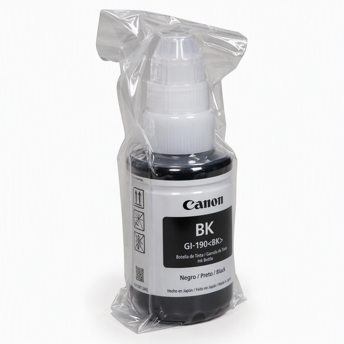 Botella de tinta CANON GI-190 negro NEGRA 70ml ORIGINAL OEM SIN CAJA TINTA IMPRESORA G1100 G2100 G3100 G4100 G1110 G2101 G2110 G2111 G3101 G3102 G3110 G3111 G4102 G4110 G4111