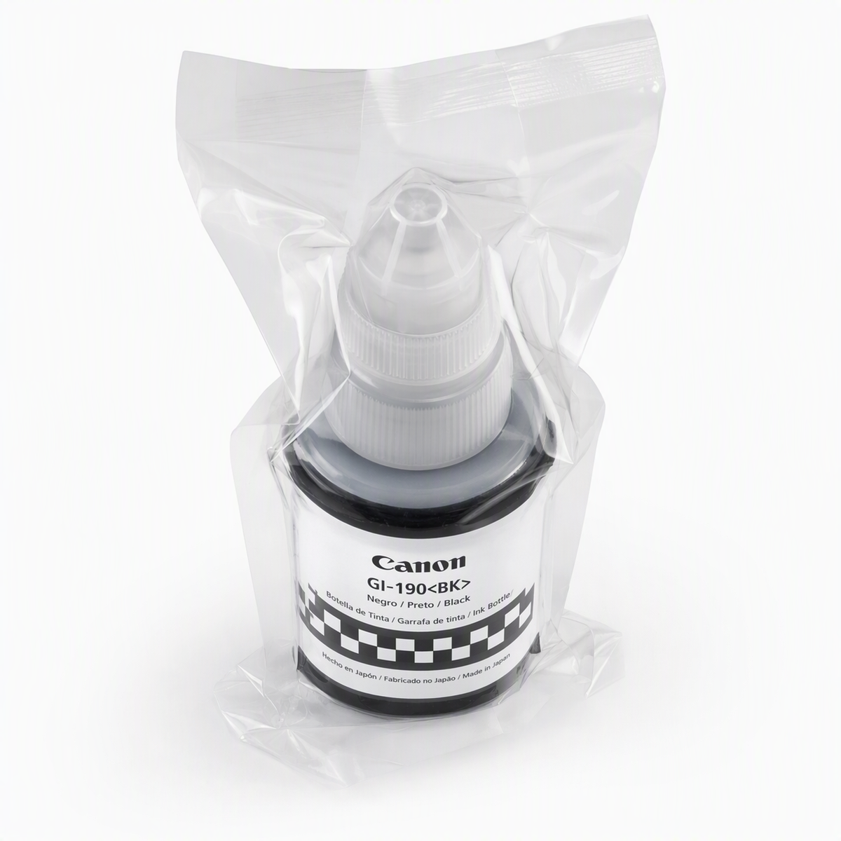 Botella de tinta CANON GI-190 negro NEGRA 70ml ORIGINAL OEM SIN CAJA TINTA IMPRESORA G1100 G2100 G3100 G4100 G1110 G2101 G2110 G2111 G3101 G3102 G3110 G3111 G4102 G4110 G4111