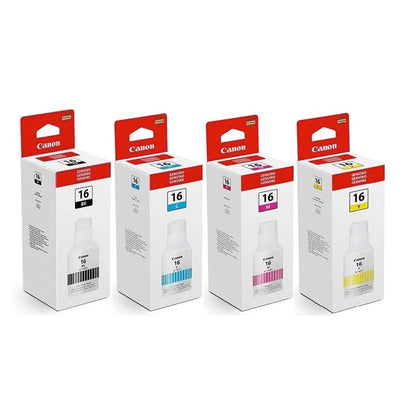 Botella de Tinta CANON GI-16 ORIGINAL PACK X 4 Colores