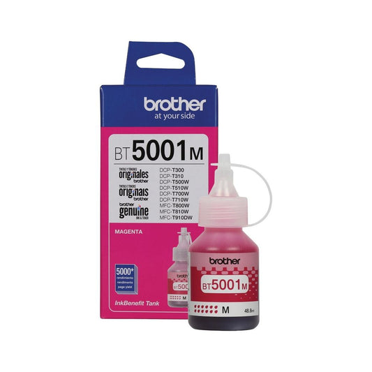 Botella de Tinta BROTHER bt5001M 5001 5001M ROJO MAGENTA
