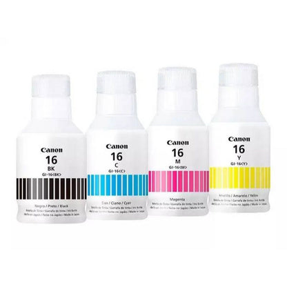 Botella de Tinta CANON GI-16 ORIGINAL PACK X 4 Colores