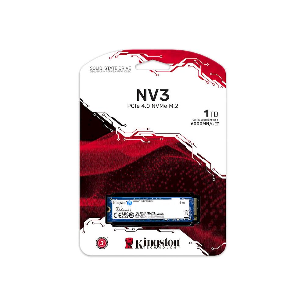 Unidad De Almacenamiento Ssd M.2 Pcie disco SSD Kingston Nv3 1tb Nvme 2280 (snv3s/1000g) 6000mb/s