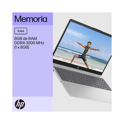 Laptop HP 15-fd0055la 15.6' FHD i5 1235U 8GB 512SSD 10 NUCLEOS W11