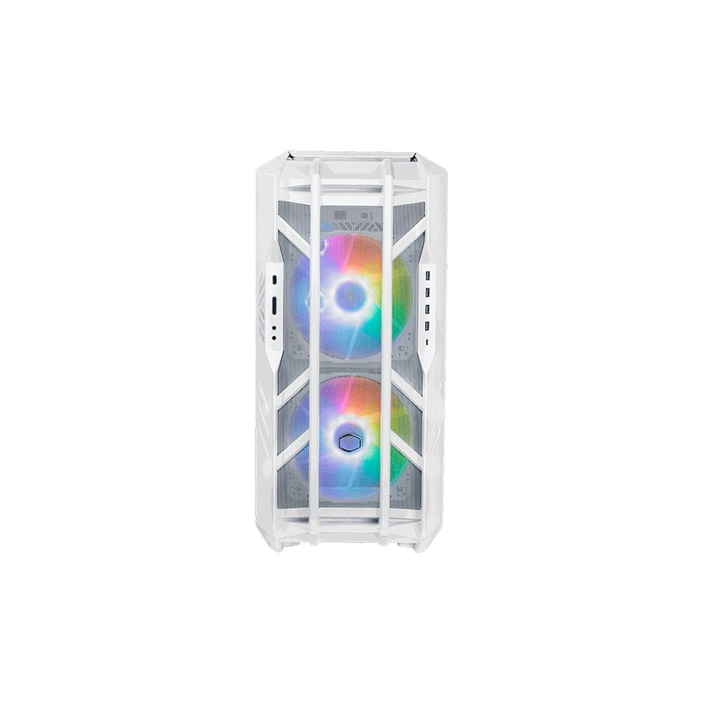 Case Cooler Master HAF 500 H500 GLASS ARGB WHITE BLANCO TAPA VIDRIO SIN FUENTE CASE MID TOWER ATX