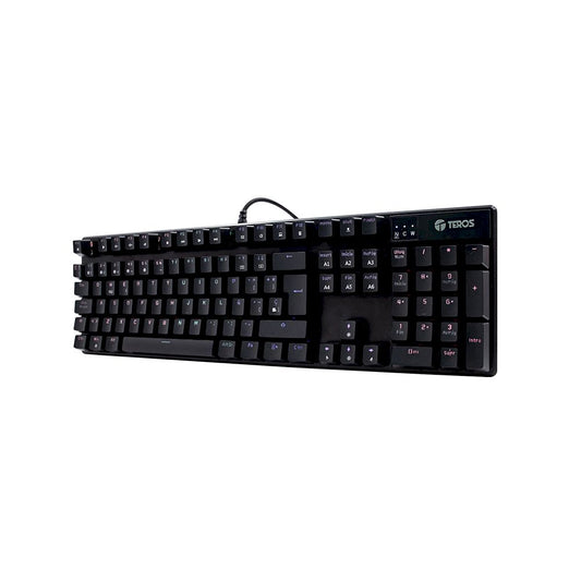 TECLADO GAMER TEROS TE-4068 MECANICO MULTIMEDIA / RETROILUMINACION RGB