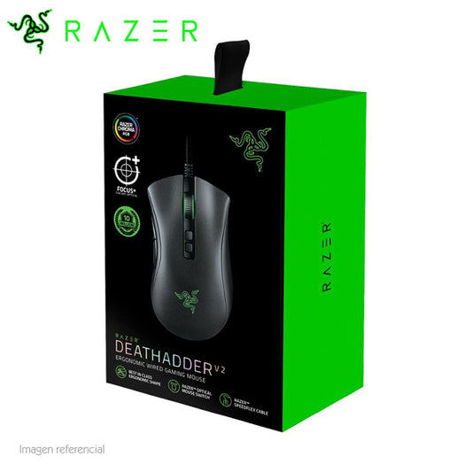 MOUSE RAZER DEATHADDER V2 FOCUS CHROMA 20K DPI LED- RGB GAMIN RZ01-03210100-R3U1
