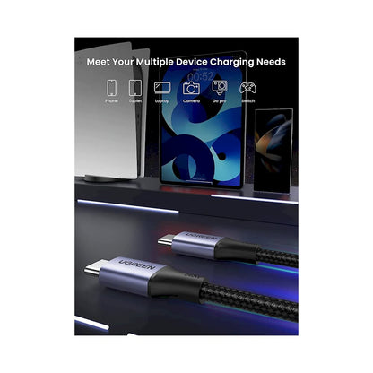 Cable UGREEN USB-C a USB-C carga rápida nylon 240W 2m US535 USB C a USB C