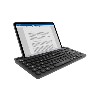 TECLADO INALAMBRICO TE-4064N BLUETOOTH WIRELESS ESPAÑOL CON PERILLA BATERIA RECARGABLE